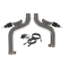 QTP 15-17 Ford Mustang GT 2.5in 304SS Aggressor Cutout Mid Pipe-3