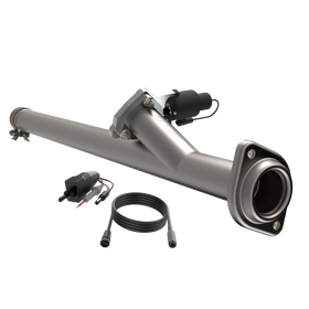 QTP 15-18 Ford F-150 CC/EC Standard Bed 2.5in 304SS Aggressor Cutout Mid Pipe - 0