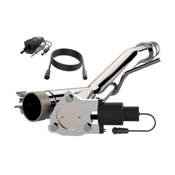 QTP 14-18 Chevrolet Silverado 1500 4.8L/5.3L EC/CC Standard Bed 3in 304SS Aggressor Cutout Mid Pipe