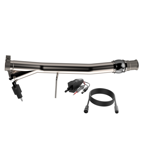 QTP 14-18 Chevrolet Silverado 1500 4.8L/5.3L EC/CC Standard Bed 3in 304SS Aggressor Cutout Mid Pipe - 0