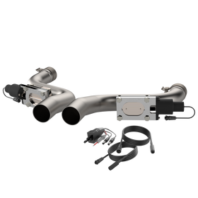 QTP 11-18 Dodge Challenger/Charger 5.7L 2.5in 304SS Aggressor Cutout Dual Mid Pipes