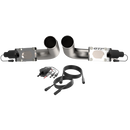 QTP 11-18 Dodge Challenger/Charger 5.7L 2.5in 304SS Aggressor Cutout Dual Mid Pipes-2