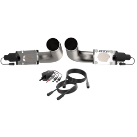 QTP 11-18 Dodge Challenger/Charger 5.7L 2.5in 304SS Aggressor Cutout Dual Mid Pipes - 0