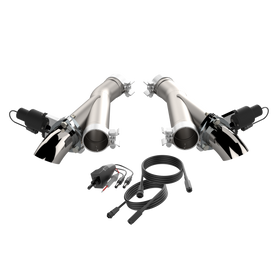 QTP 2018+ Jeep Grand Cherokee Trackhawk 2.75in 304SS Aggressor Cutout Dual Mid Pipes