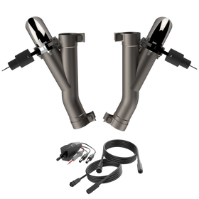 QTP 2018+ Jeep Grand Cherokee Trackhawk 2.75in 304SS Aggressor Cutout Dual Mid Pipes - 0