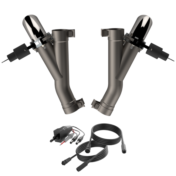 QTP 2018+ Jeep Grand Cherokee Trackhawk 2.75in 304SS Aggressor Cutout Dual Mid Pipes