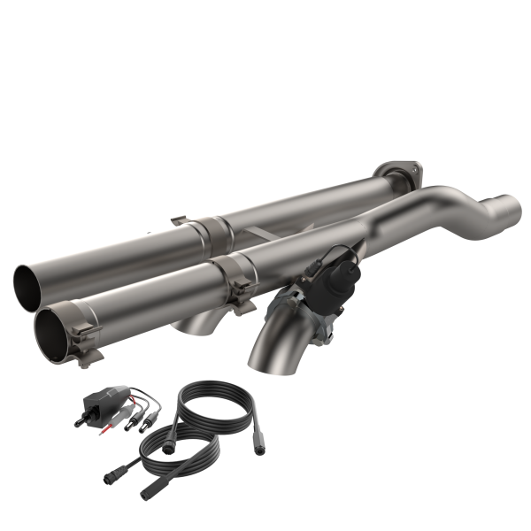 QTP 17-18 Ford Raptor EC/CC 2.5in 304SS Aggressor Cutout Dual Mid Pipes - 0