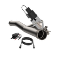 QTP 2018 Jeep Wrangler JL 4DR 2.5in 304SS Aggressor Cutout Mid Pipe-4