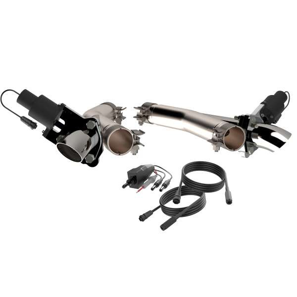 QTP 11-18 Dodge Durango 5.7L 2.5in 304SS Aggressor Cutout Dual Mid Pipes