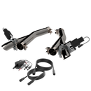 QTP 11-18 Dodge Durango 5.7L 2.5in 304SS Aggressor Cutout Dual Mid Pipes-2