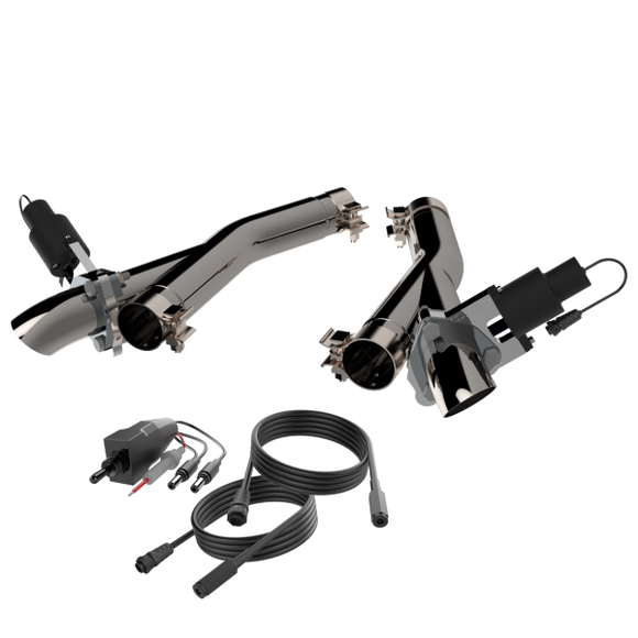 QTP 11-18 Dodge Durango 5.7L 2.5in 304SS Aggressor Cutout Dual Mid Pipes