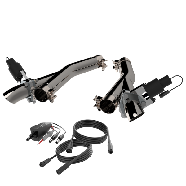 QTP 11-18 Dodge Durango 5.7L 2.5in 304SS Aggressor Cutout Dual Mid Pipes - 0