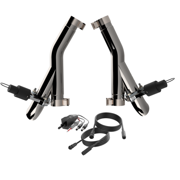 QTP 11-18 Dodge Durango 5.7L 2.5in 304SS Aggressor Cutout Dual Mid Pipes