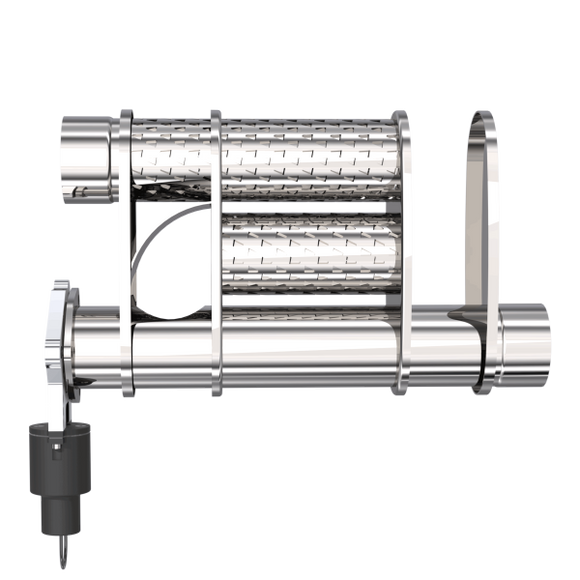 QTP 3in Weld-On 304SS Screamer Muffler Short Case w/Bolt-On QTEC Electric Cutout