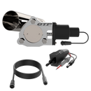 QTP Single 3in Electric Valve / Wiring / 1 Toggle Switch / 1 3in SS Exhaust Cutout-1