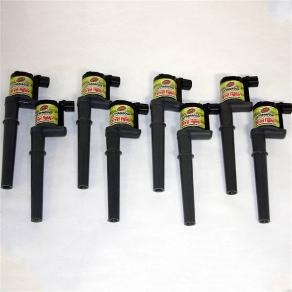 GRANATELLI 25KV FORD 4.6/5.4L 4V OEM COIL PACK REPLACEMENTS. BLACK (SET OF 8)