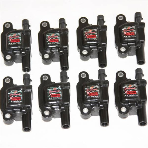 GRANATELLI GM LS SERIES HI-PERF COIL SET - SS SEDAN 80KV - LS3 - BLACK BODY