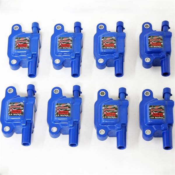 GRANATELLI GM LS SERIES HI-PERF COIL SET - SS SEDAN 80KV - LS3 - BLUE BODY