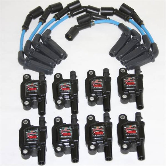 GRANATELLI GM LS2/LS3 SERIES COILS AND 0 OHM WIRE KIT FOR ALL CARS. TRUCKS & SUV
