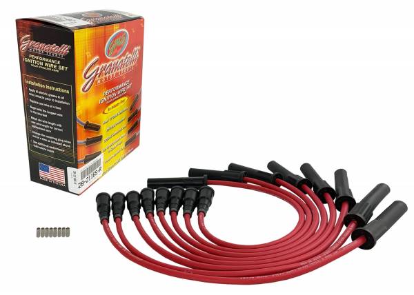 GRANATELLI FORD 6.2L RED IGNITION WIRES AND COIL PACK INTERNALS - INCLUDES FORD