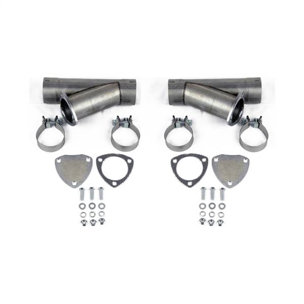 GRANATELLI 2.25 (57MM) MANUAL EXHAUST CUTOUT - ALUMINIZED MILD STEEL W/ SLIP FI"