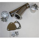 GRANATELLI 2.5 (63MM) MANUAL EXHAUST CUTOUT KIT - STAINLESS STEEL - SLIP FIT W/"-1