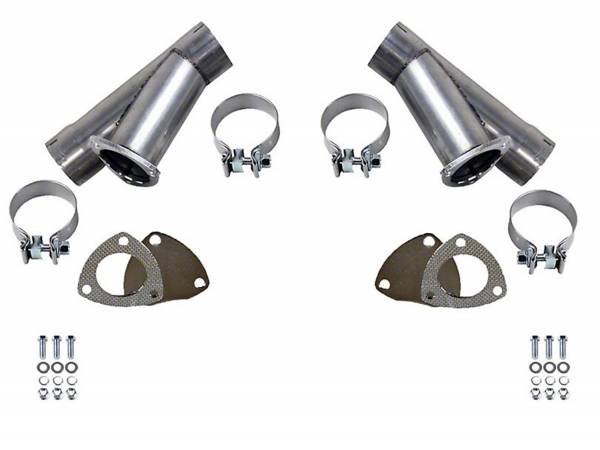 GRANATELLI 3.00 (76MM) MANUAL EXHAUST CUTOUT KIT - STAINLESS STEEL - SLIP FIT W"
