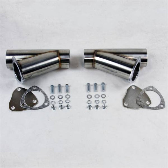 GRANATELLI 2.25 (57MM) MANUAL EXHAUST CUTOUT KIT - STAINLESS STEEL - SET OF 2"