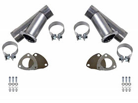 GRANATELLI 4.00 (102MM) MANUAL EXHAUST CUTOUT KIT - STAINLESS STEEL - SET OF 2"