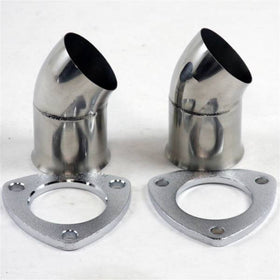 GRANATELLI 2.5 (63MM) TURN DOWN WITH 3-BOLT FLANGE AND GASKETS - SET OF TWO"