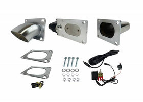 GRANATELLI 3.0 (76 MM) OVAL ELECTRONIC EXHAUST CUTOUT SYSTEM - STAINLESS STEEL"