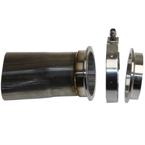 GRANATELLI 3 ROUND W/ V-BAND CONNECTION TO 3" OVAL - ADAPTER - INCLUDES WELD ON"