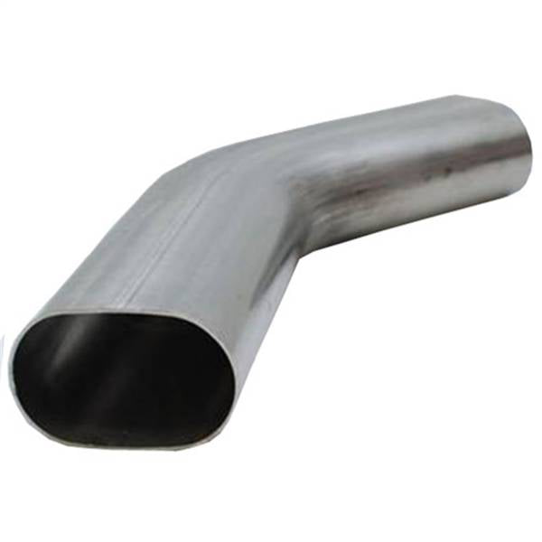 GRANATELLI 3 OVAL EXHAUST TUBING. HORIZONTAL. 45^ BEND. 4.50 INCH BEND RADIUS"