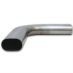GRANATELLI 3 OVAL EXHAUST TUBING. HORIZONTAL. 90^ BEND. 4.50 INCH BEND RADIUS"