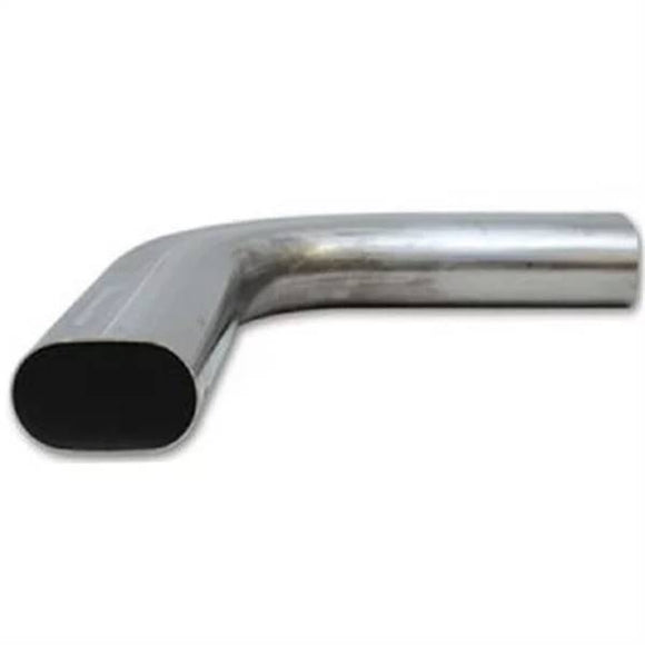 GRANATELLI 3 OVAL EXHAUST TUBING. HORIZONTAL. 90^ BEND. 4.50 INCH BEND RADIUS"