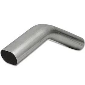 GRANATELLI 3 OVAL EXHAUST TUBING. VERTICAL RADIUS. 45^ BEND. 4.50 INCH BEND RAD"