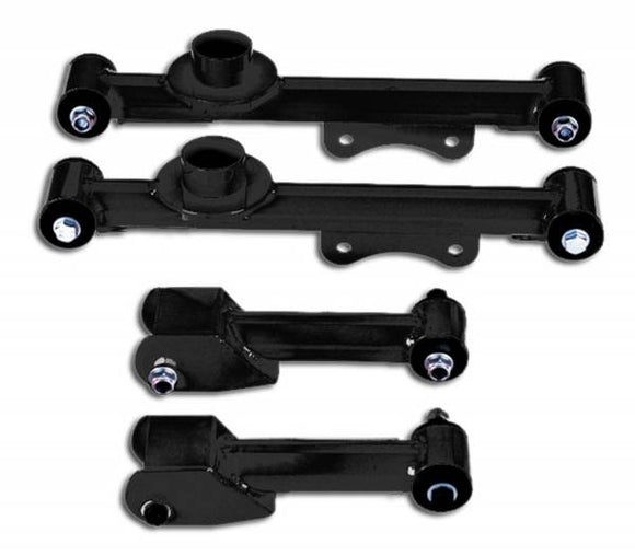 GRANATELLI CONTROL ARMS PACKAGE. UPPER & LOWER REAR - BLACK