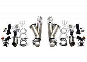GRANATELLI 3.0 (76 MM) ELECTRONIC EXHAUST CUTOUT - DUAL SYSTEM - STAINLESS STEE"