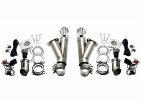 GRANATELLI 2.25 (57MM) ELECTRONIC EXHAUST CUTOUT - DUAL SYSTEM - STAINLESS STEE"
