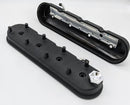GRANATELLI VALVE COVER WITH INTEGRAL ANGLED COIL MOUNTS. TALL - BLACK WRINKLE FI-1