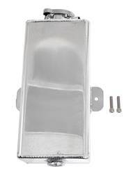GRANATELLI COOLANT OVERFLOW TANK: 2.50 QRT. RECTANGULAR. POLISHED. ALUMINUM. 1/4