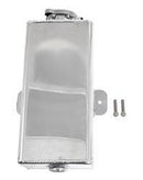 GRANATELLI COOLANT OVERFLOW TANK: 2.50 QRT. RECTANGULAR. POLISHED. ALUMINUM. 1/4-1