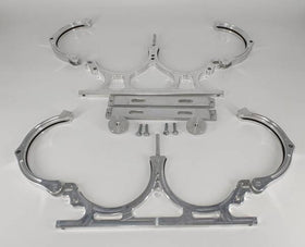 GRANATELLI DUAL BILLET ALUMINUM NITROUS BOTTLE BRACKET. FITS DUAL 10/15 LB. & 12 - 0