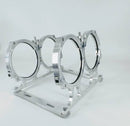 GRANATELLI DUAL BILLET ALUMINUM NITROUS BOTTLE BRACKET. FITS DUAL 10/15 LB. & 12-1