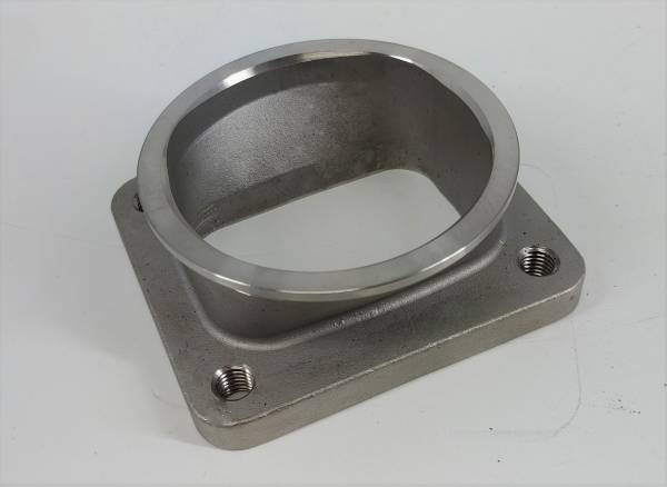 GRANATELLI TURBO ADAPTER. CAST. 3.0 V-BAND TO T4 HOUSING. THREADED"