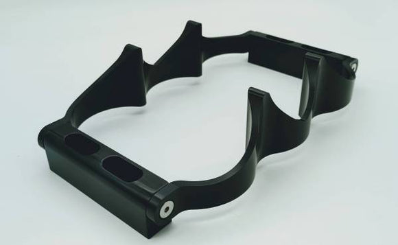 GRANATELLI 12 VOLT OPTIMA BATTERY TRAY - BILLET - ANODIZED BLACK