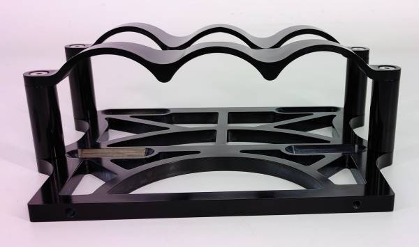 GRANATELLI 6 VOLT OPTIMA BATTERY TRAY - BILLET - ANODIZED BLACK - 0