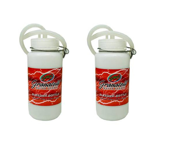 GRANATELLI BOTTLE. BRAKE FLUID. CLUTCH FLUID. HYDRAULIC FLUID RECOVERY. PAIR