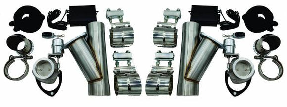 Granatelli Motor Sports Vacuum/Pressure Controlled Electronic Exhaust Cutout Systems Stainless Steel - Slip Fit  309530K