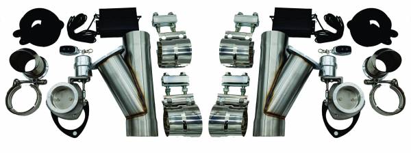 Granatelli Motor Sports Vacuum/Pressure Controlled Electronic Exhaust Cutout Systems Stainless Steel - Slip Fit  309525K